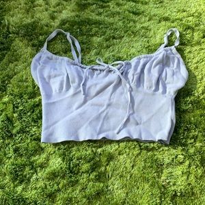 Baby Blue Crop Top